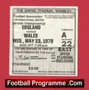 England v Wales 1979 – Football Match Ticket