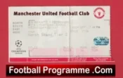 Manchester United v Feyenoord 1997 – Match Ticket