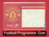 Manchester United v Newcastle United 1998 – Ticket Man Utd