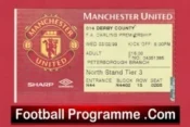 Manchester United v Derby County 2000 – Match Ticket Treble Season