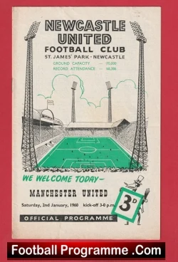 Newcastle United v Manchester United 1960 - Man Utd