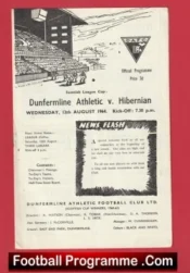Dunfermline Athletic v Hibernian Hibs 1964 – Sir Alex Ferguson Player