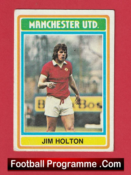 Manchester United Jim Holton Autographed Signed Football Card Man Utd - Image 2