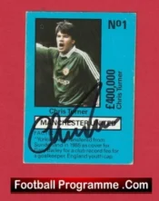 Manchester United Chris Turner Autograph Signed Football Card Man Utd (Copy)