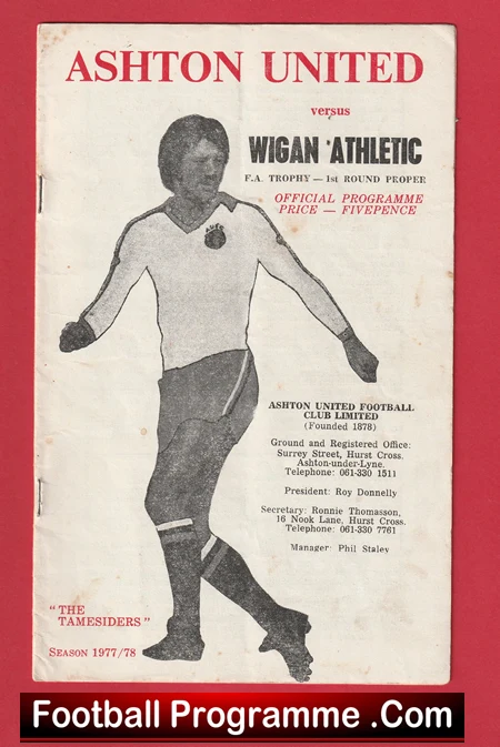 Ashton United v Wigan Athletic 1978 - FA Trophy - Image 2