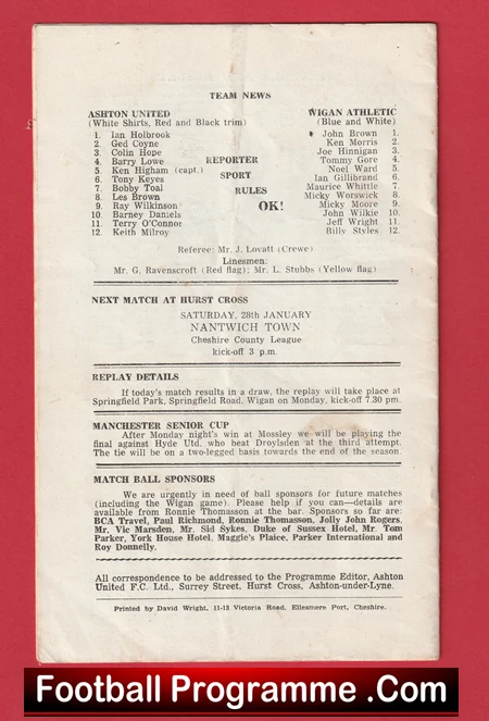 Ashton United v Wigan Athletic 1978 - FA Trophy - Image 3