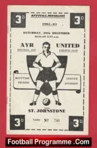 Ayr United v St Johnstone 1962 – Alex Ferguson as Footballer