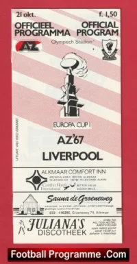AZ Alkmaar 67 v Liverpool 1981