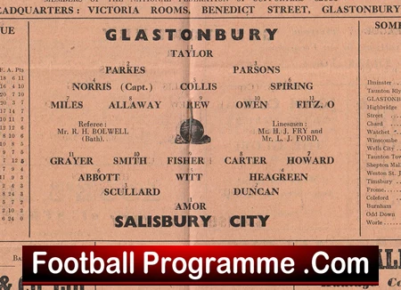 Glastonbury v Salisbury City 1950 - Image 3
