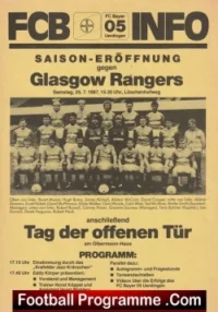Bayer Uerdingen v Glasgow Rangers 1987 – Krefeld Germany