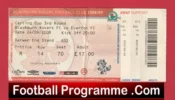 Blackburn Rovers v Everton 2008 – Football Ticket