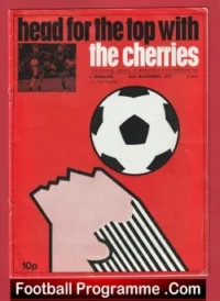 Bournemouth v Margate 1971 – 11 Nil Special Souvenir Programme