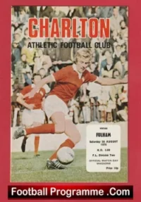Charlton Athletic v Fulham 1976