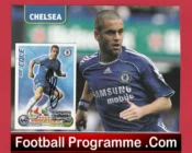 Chelsea Joe Cole Autograph Signed Football Card + Sheet