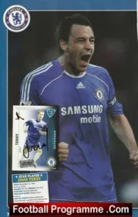 Chelsea John Terry Autograph Signed Football Card + Sheet