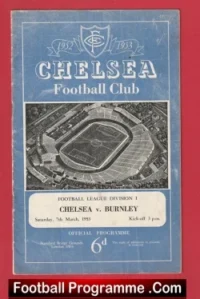 Chelsea v Burnley 1953 – 1950s