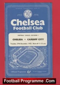 Chelsea v Cardiff City 1955 – 1950’s