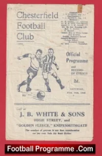 Chesterfield v Mansfield Town 1945 – 1940s