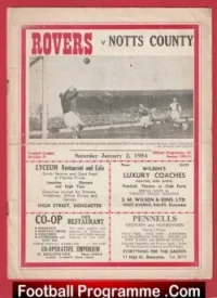 Doncaster Rovers v Notts County 1954 – 1950s Programme
