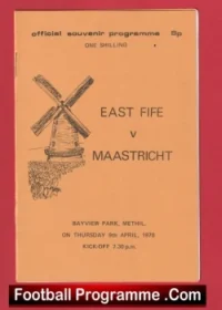 East Fife v Maastricht 1970 – Plus Newspaper Article