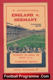 England v Germany 1955 – B International + Duncan Edwards