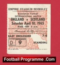 England v Scotland 1965 – Football Ticket Wembley