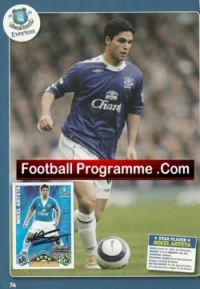 Everton Mikel Arteta Autograph Signed Football Card + Sheet