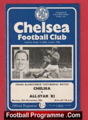 Frank Blunstone Testimonial Benefit Match Chelsea Football 1963