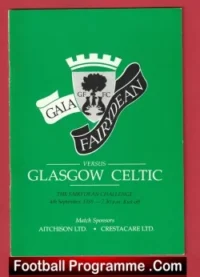Gala Fairydean v Glasgow Celtic 1989 – Scotland