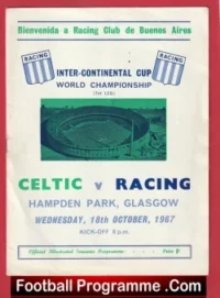 Glasgow Celtic v Racing Club Buenos Aires 1967 – World Championship
