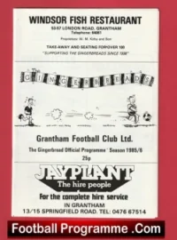 Grantham Town v Manchester United 1986 – Benefit Game V1