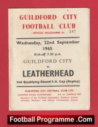 Guildford City v Leatherhead 1965