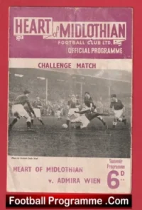 Heart Of Midlothian v Admira Wien 1954 – Scotland