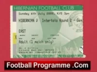 Hibernian v IF Elfsborg 2008 – Football Ticket Hibs