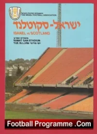 Israel v Scotland 1986 – Ramat Gan Stadium Alex Ferguson