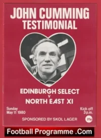 John Cumming Testimonial Benefit Match Edinburgh 1980