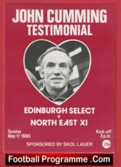 John Cumming Testimonial Benefit Match Edinburgh 1980