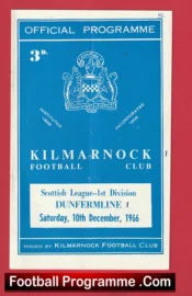 Kilmarnock v Dunfermline Athletic 1966 Alex Ferguson Player