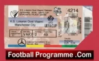 KS Lokern Oost Vlaand v Manchester City 2003 – Football Ticket