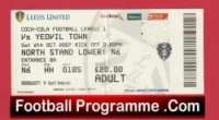 Leeds United v Yeovil Town 2007 – Football Ticket