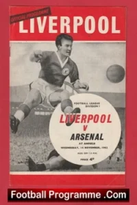 Liverpool v Arsenal 1962