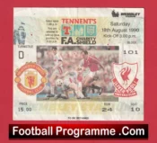 Liverpool v Manchester United 1990 – Charity Shield Ticket