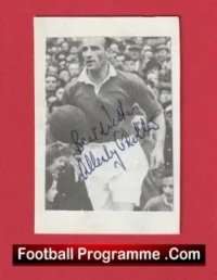 Manchester United Allenby Chilton Autograph Signed Picture 1940s
