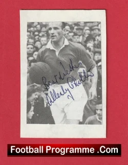 Manchester United Allenby Chilton Autograph Signed Picture 1940s - football memorabilia