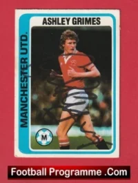 Manchester United Ashley Grimes Autograph Signed Football Card Man Utd