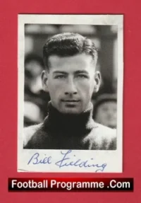 Manchester United Bill Fielding Autograph Signed Picture 1940s