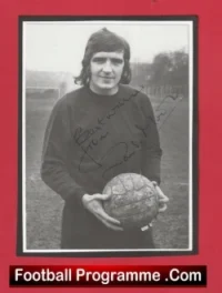 Manchester United Ian Storey Moore Autograph Signed Picture 1970s