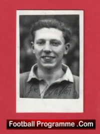 Manchester United Joe Walton Autograph Signed Picture 1940s