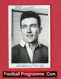 Manchester United John Downie Autograph Signed Picture 1940s