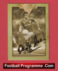 Manchester United Kevin Moran Man Utd Signed Football Card Autographed
